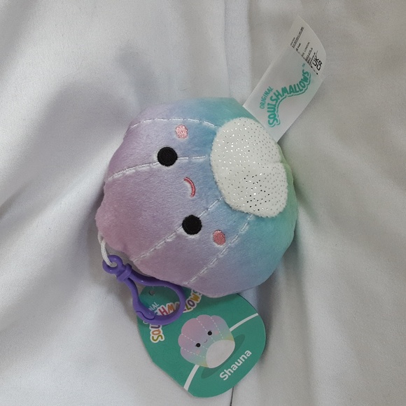 3.5" Squishmallows Clip - Shauna the Seashell,NWT - Picture 1 of 3